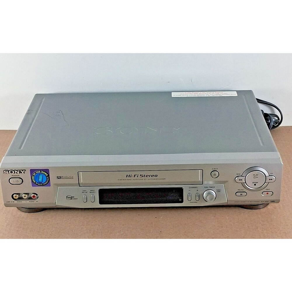 Sony SLV-N81 4-Head Hi-Fi VCR Plus Gold Player | Tested Working No Remote